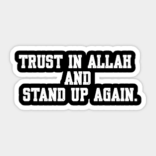 Faith's Rise - Trusting in Allah's Guidance Sticker